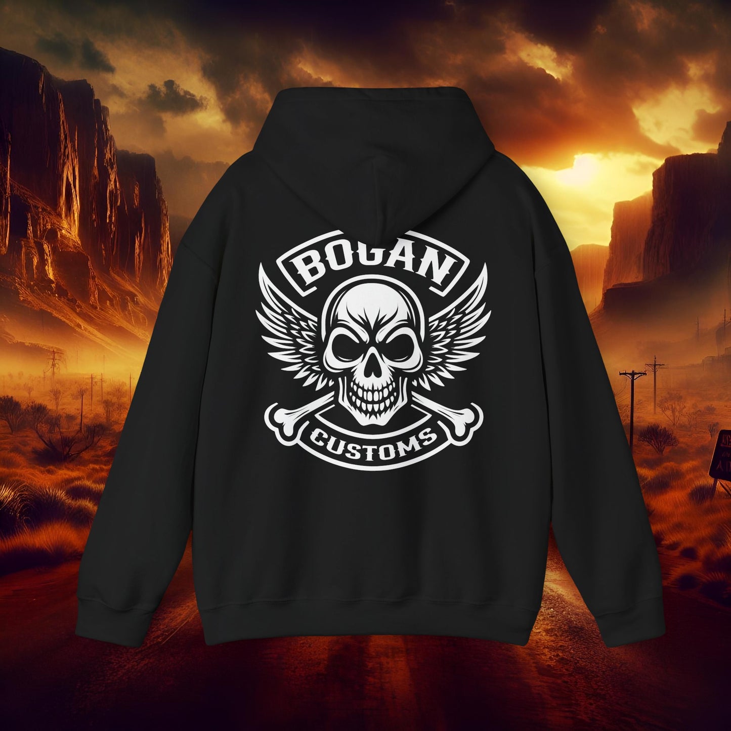 Bogan Customs 1 Unisex Heavy Blend™ Hooded Sweatshirt