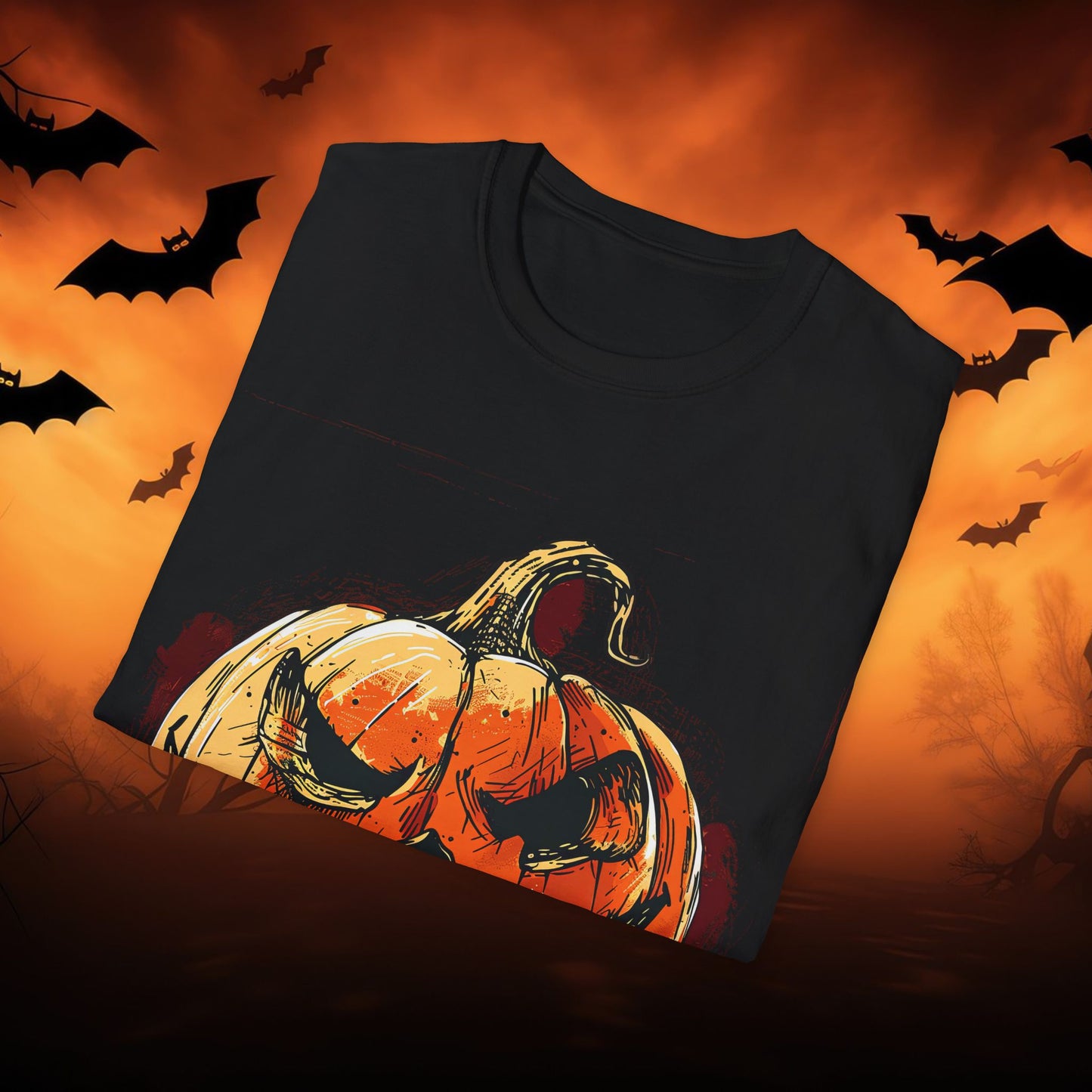 Halloween Pumpkin 62 Unisex T-Shirt, Spooky Tee, Fall Fashion, Halloween Costume, Trick or Treat Shirt, Party Outfit