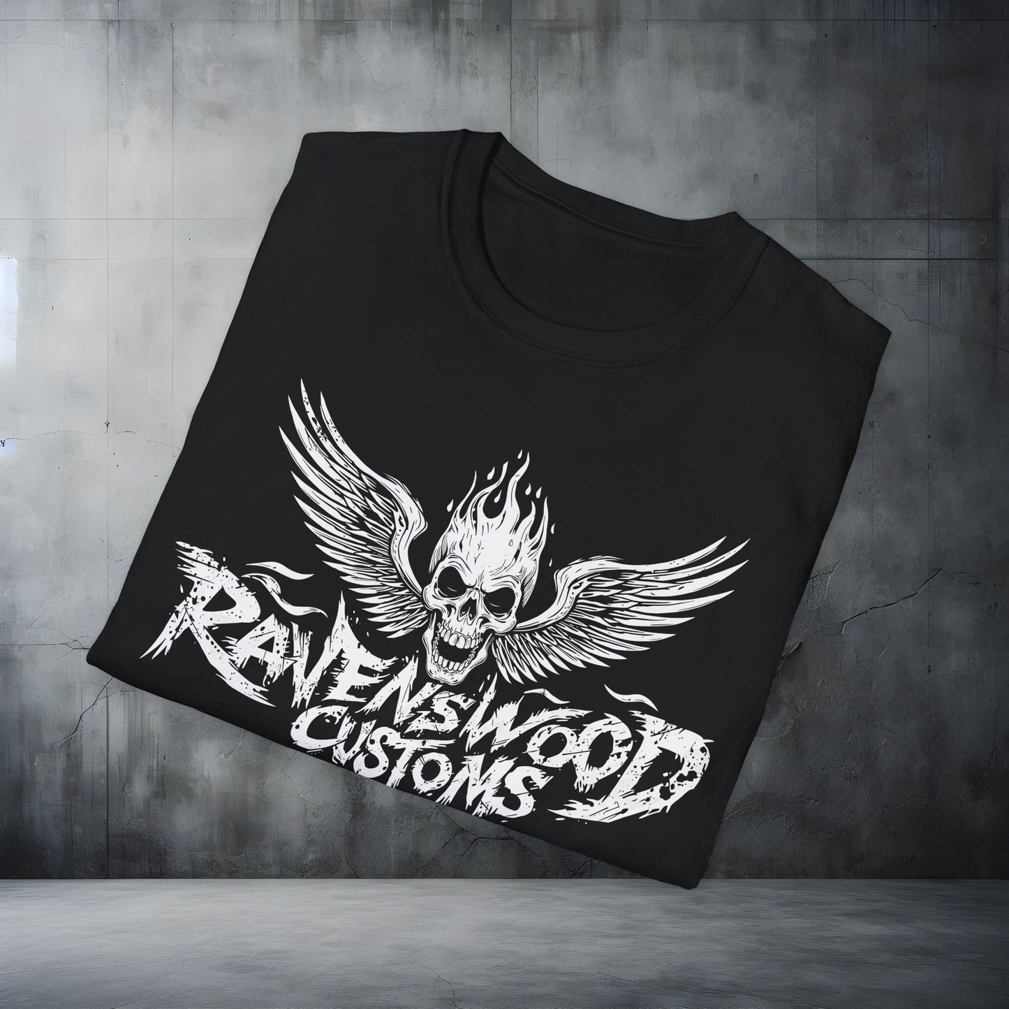Ravenswood Customs Skull Wings T-Shirt 3