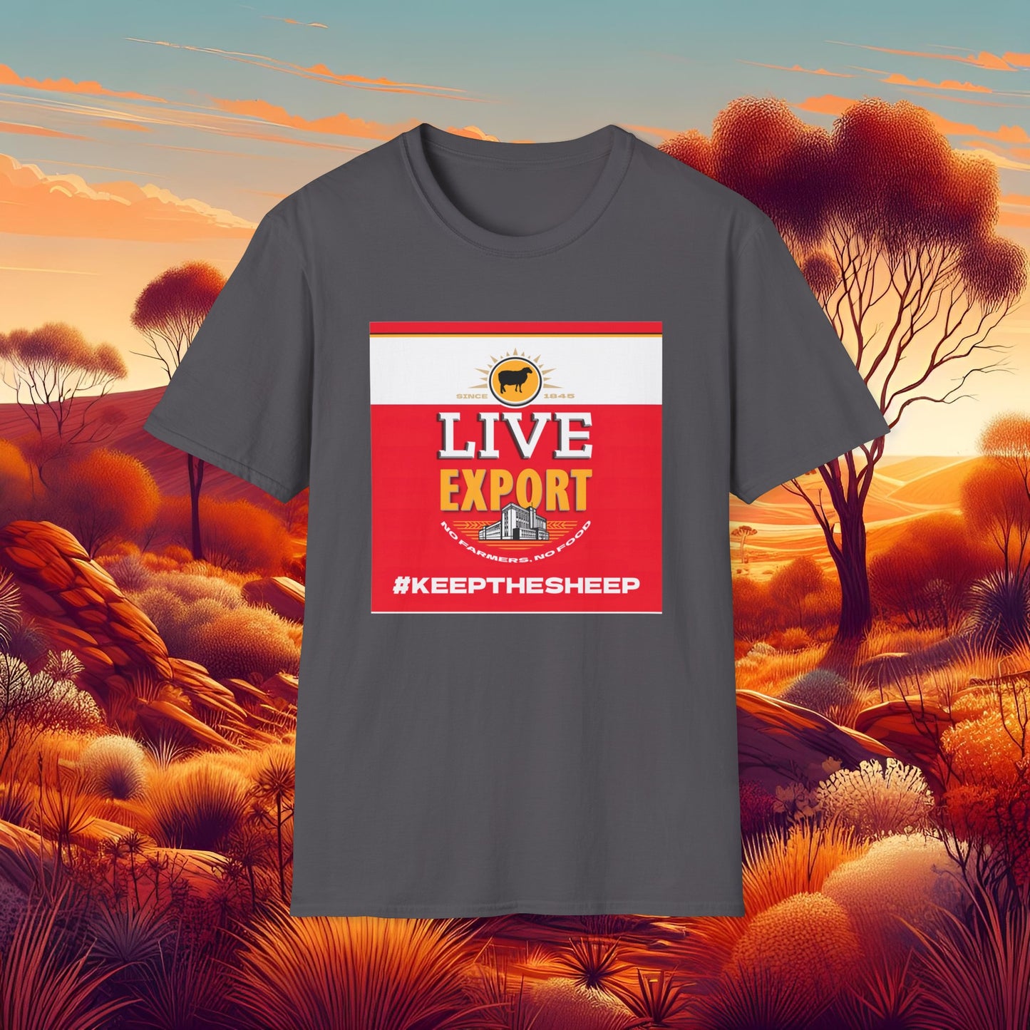 Live Export Keep the Sheep Unisex Softstyle T-Shirt