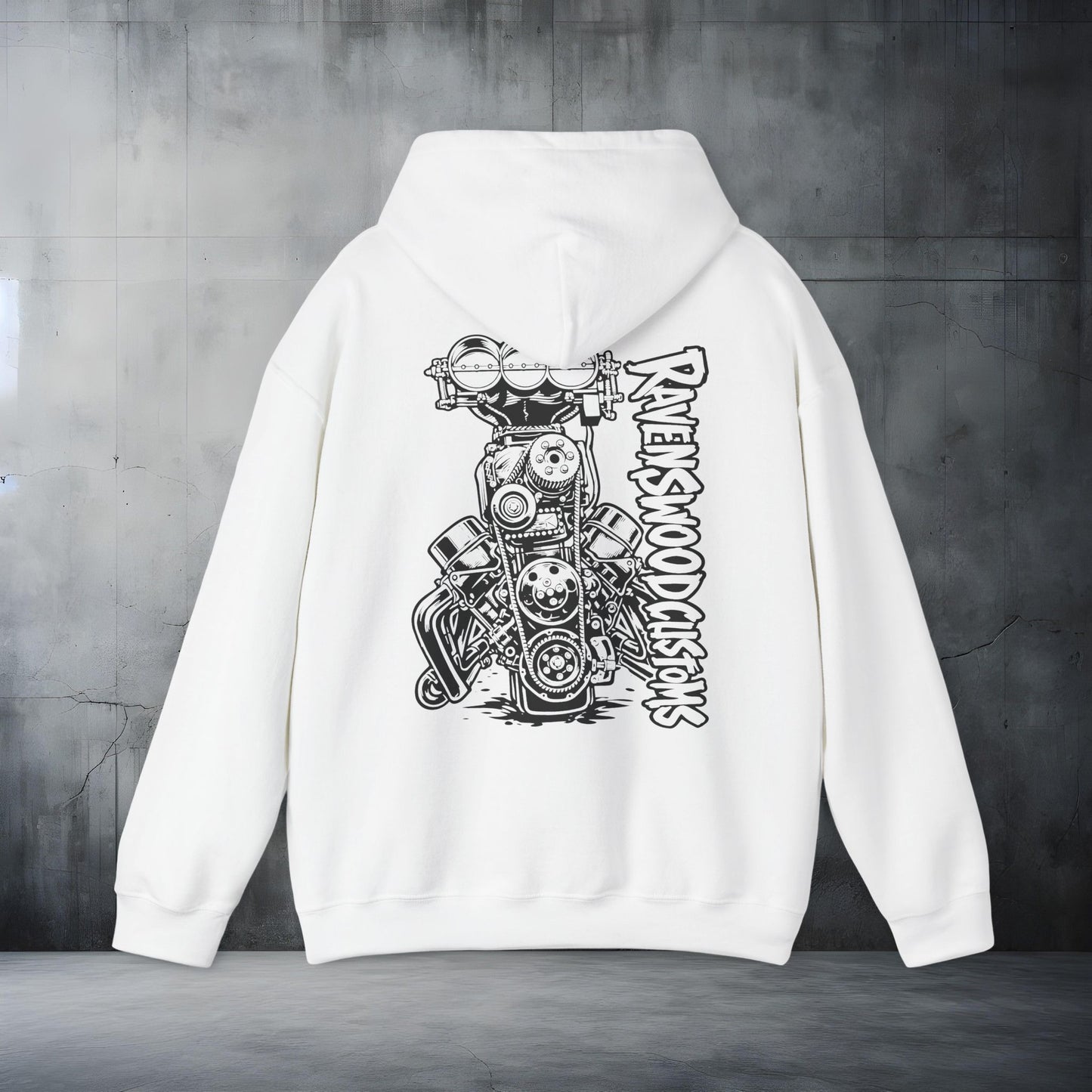 Ravenswood Customs Blown and Injected Chevy V8 Hoodie