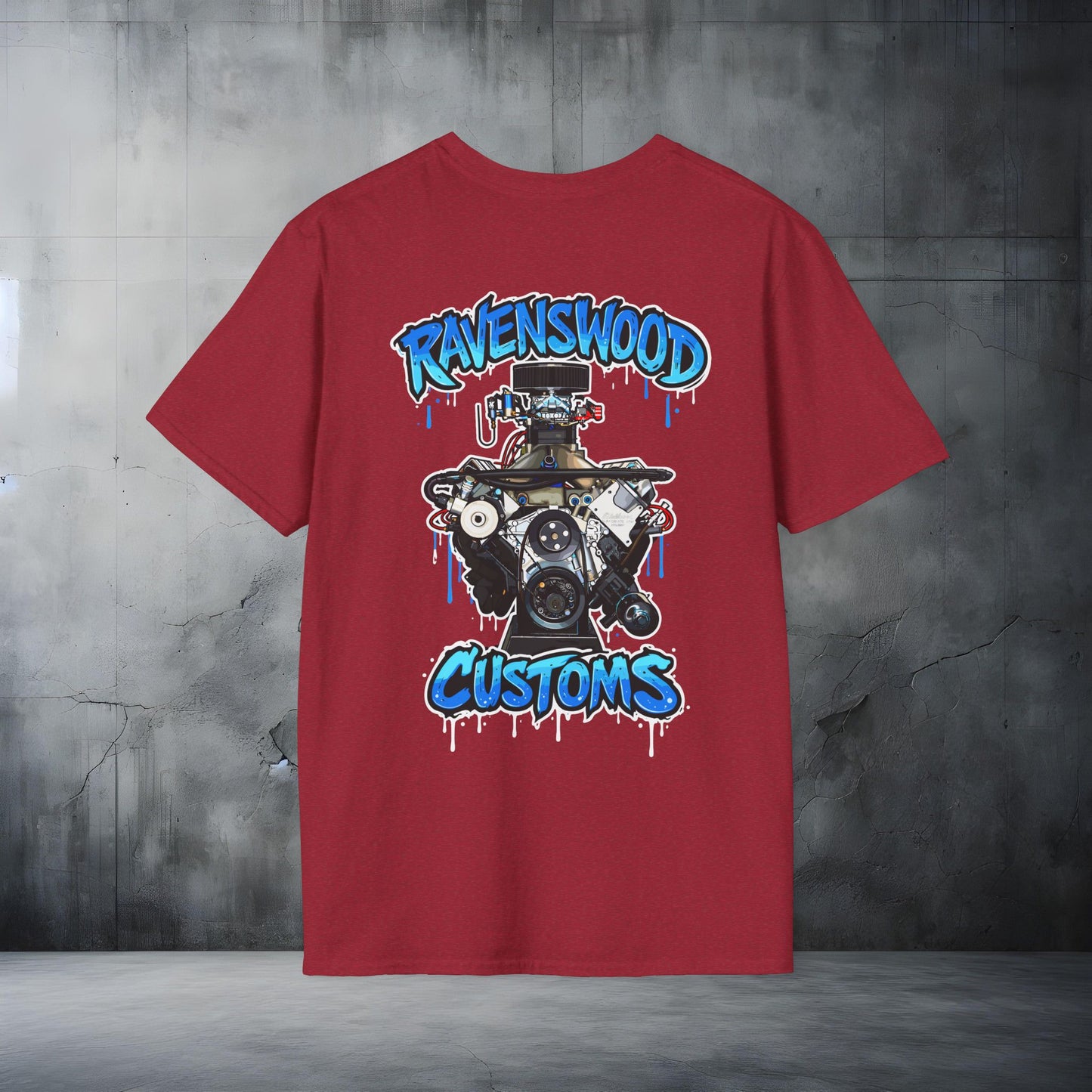 Ravenswood Customs 385ci Holden V8 Engine Graphic T-Shirt