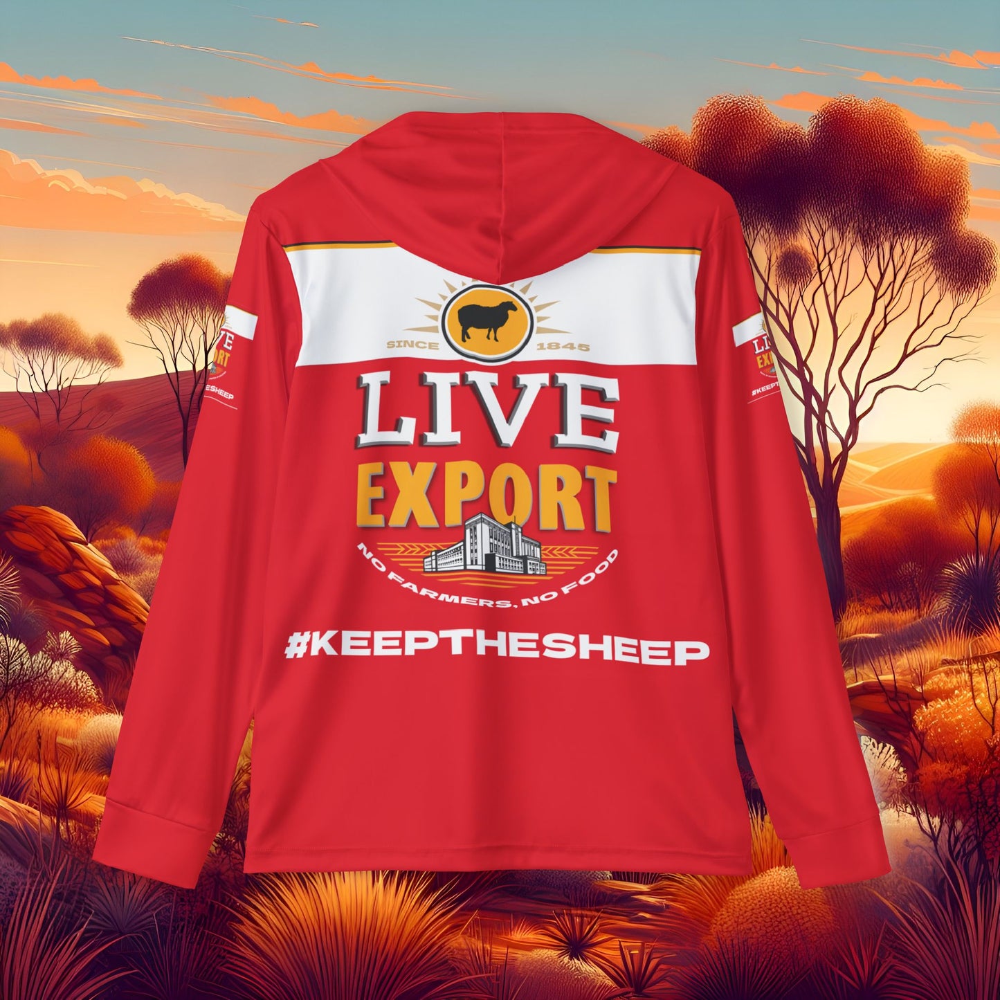 Live Export Men's Sports Warmup Hoodie - LIVE EXPORT #KEEPTHESHEEP