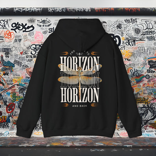 Horizon Graphic Hoodie | Unisex Sweatshirt for Adventure Lovers, Gift for Travel Enthusiasts, Cozy Casual Wear, Perfect for Hiking
