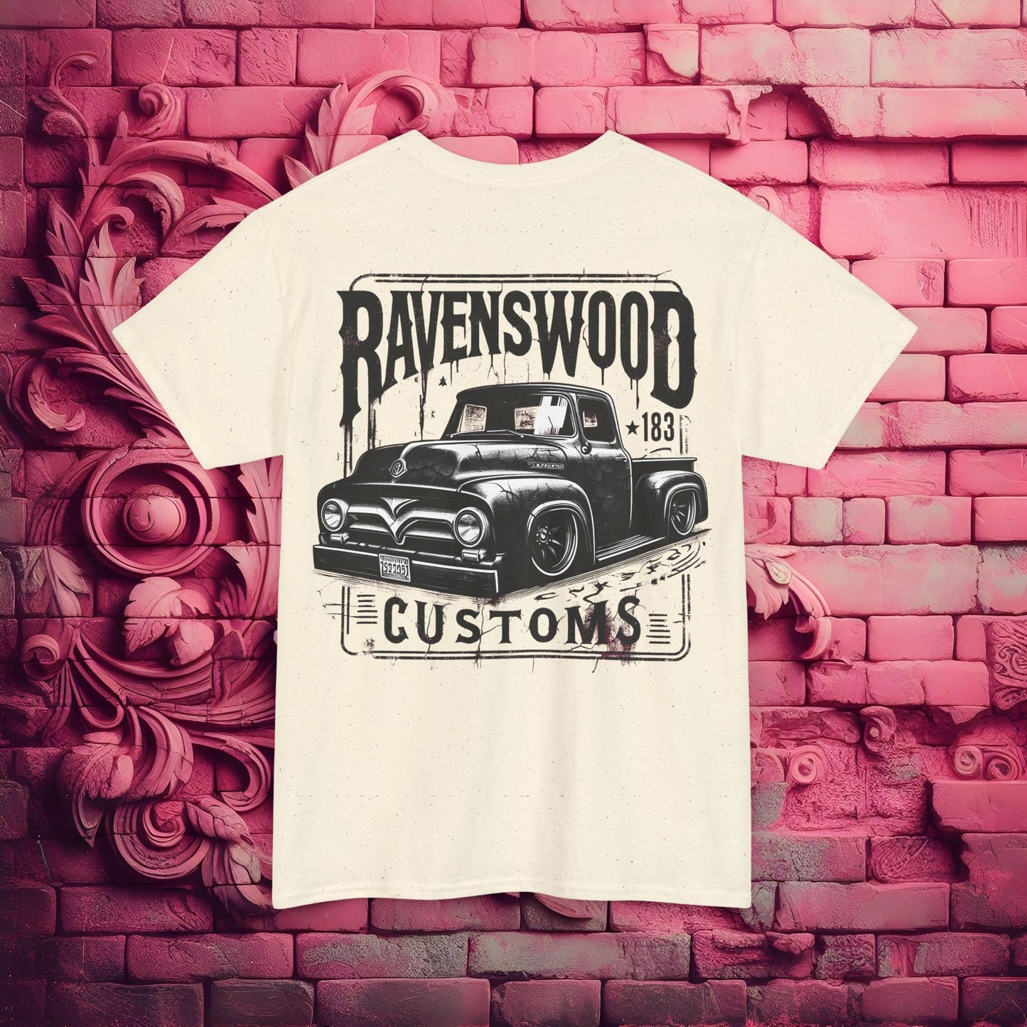 Ravenswood Customs Vintage Car Graphic Tee, Classic Car T-Shirt, Unisex Heavy Cotton Tee