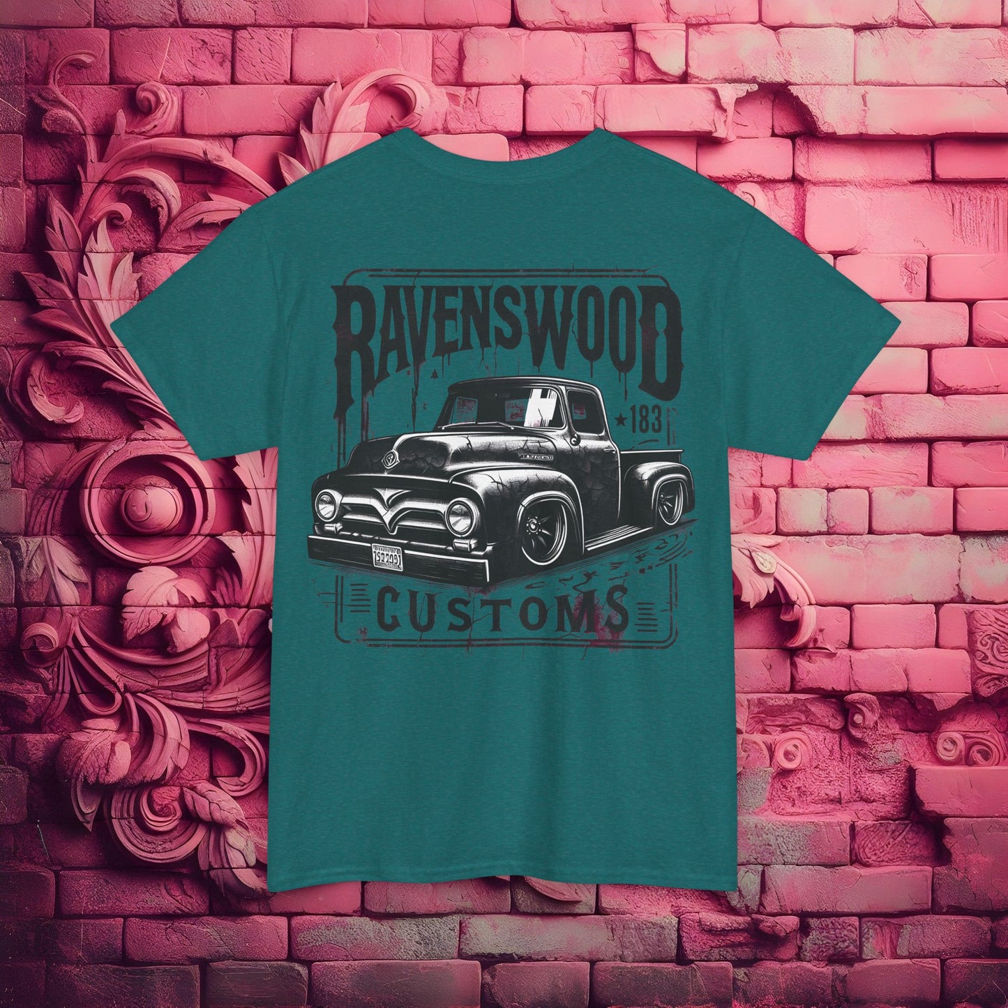 Ravenswood Customs Vintage Car Graphic Tee, Classic Car T-Shirt, Unisex Heavy Cotton Tee