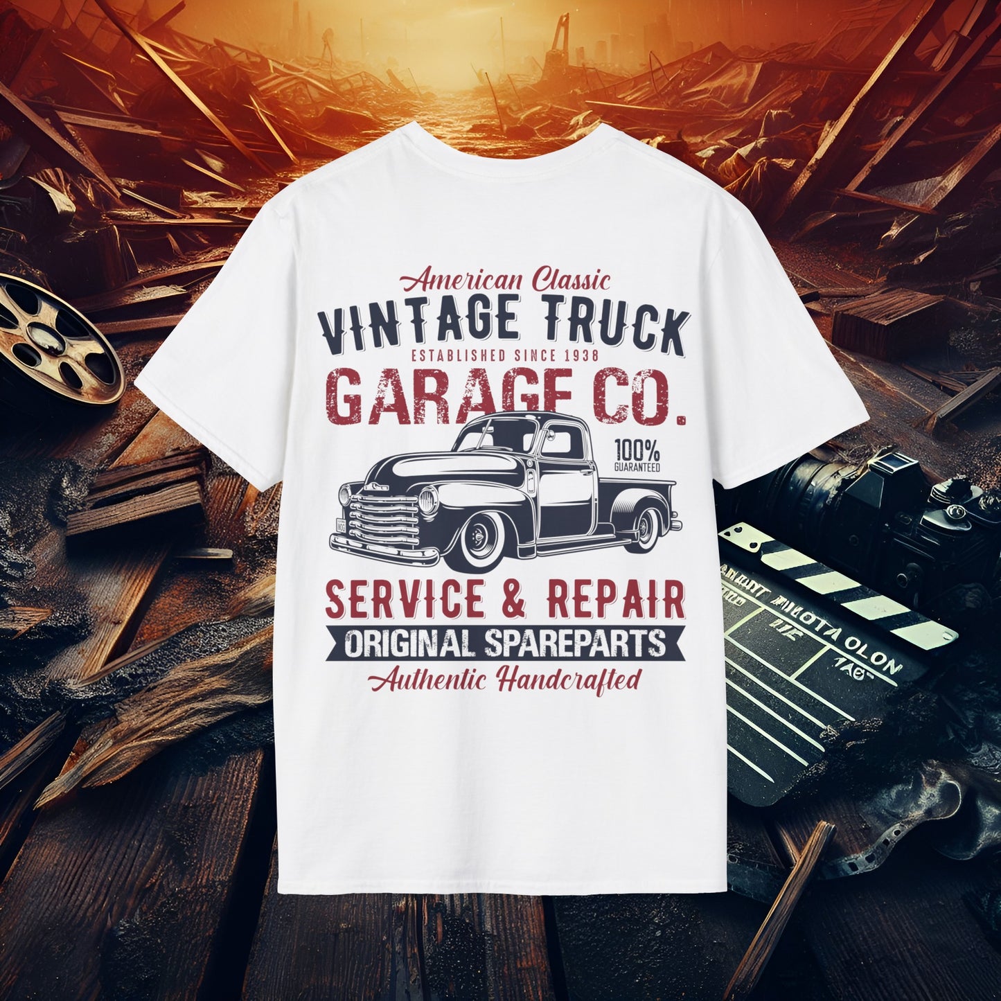 Retro Hot Rod Unisex Softstyle T-Shirt