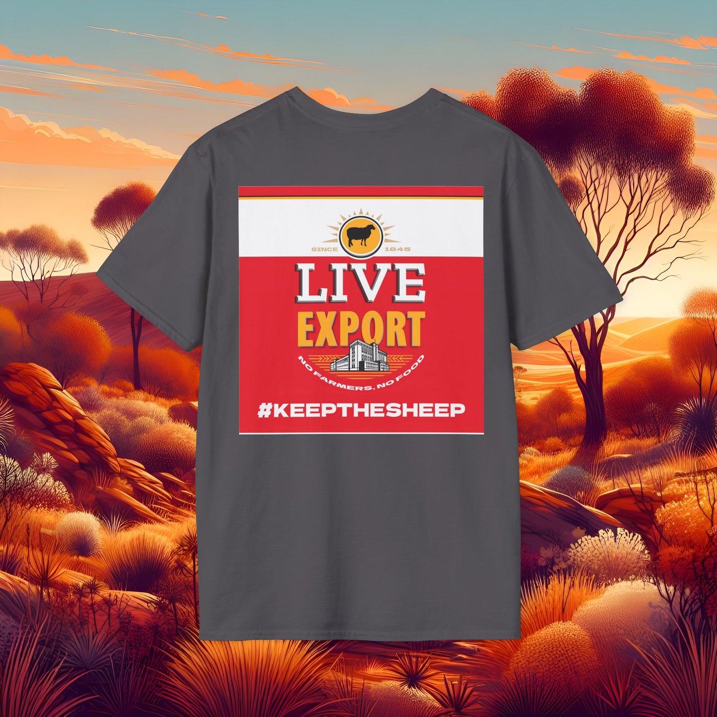 Live Export #keepthesheep Unisex Softstyle T-Shirt - Bold Graphic Tee for Keep the Sheep movement