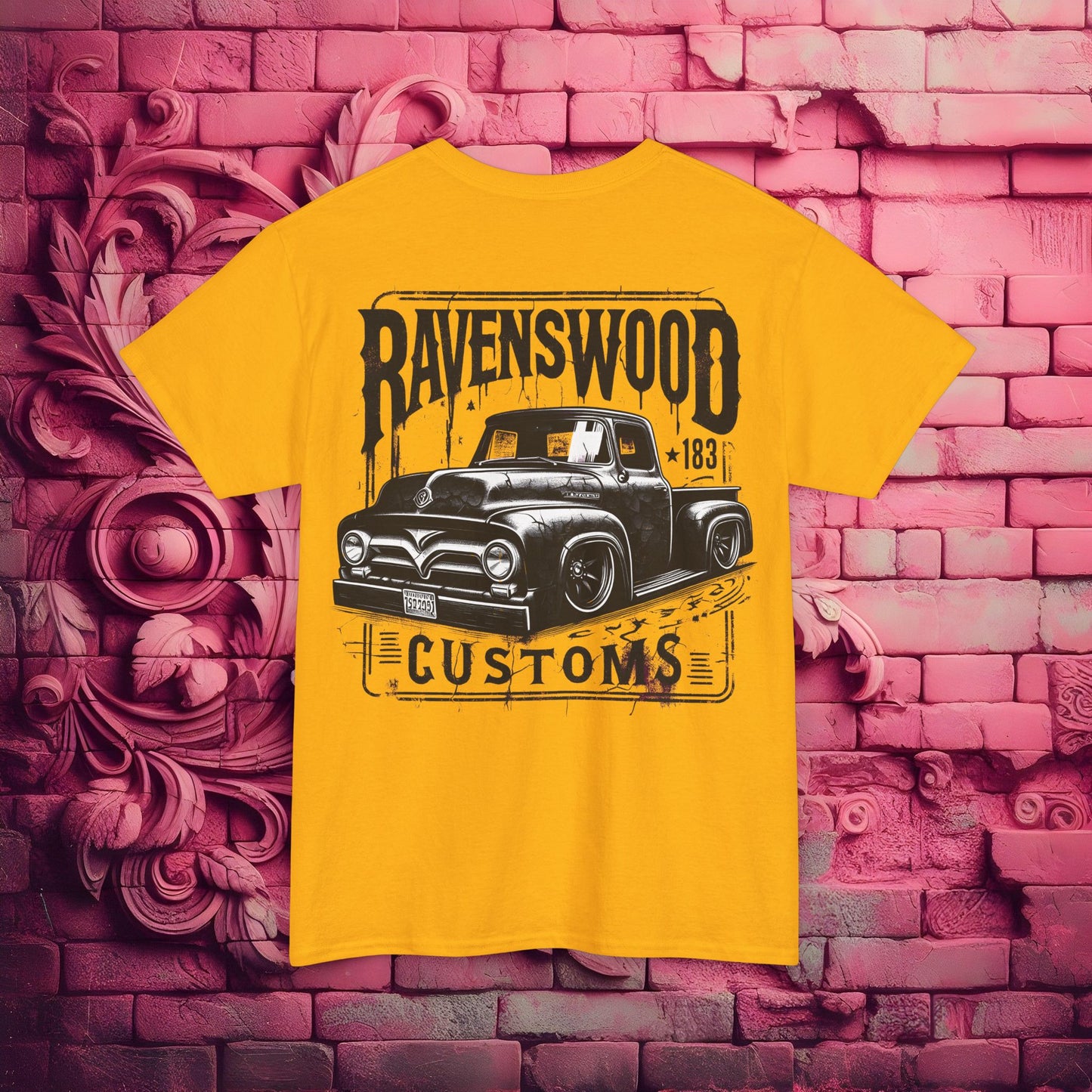 Ravenswood Customs Vintage Car Graphic Tee, Classic Car T-Shirt, Unisex Heavy Cotton Tee