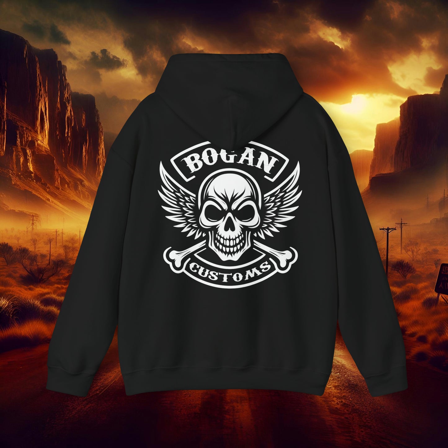 Bogan Customs 1 Unisex Heavy Blend™ Hooded Sweatshirt