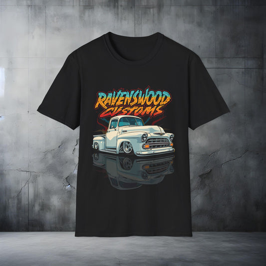 Ravenswood Classic Truck T-Shirt – Retro Neon Car Graphic Tee