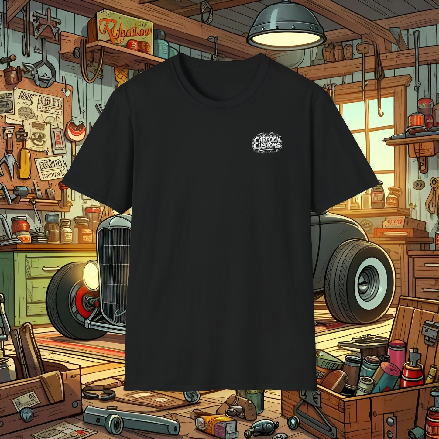 Rat Rod Toons Unisex Softstyle T-Shirt