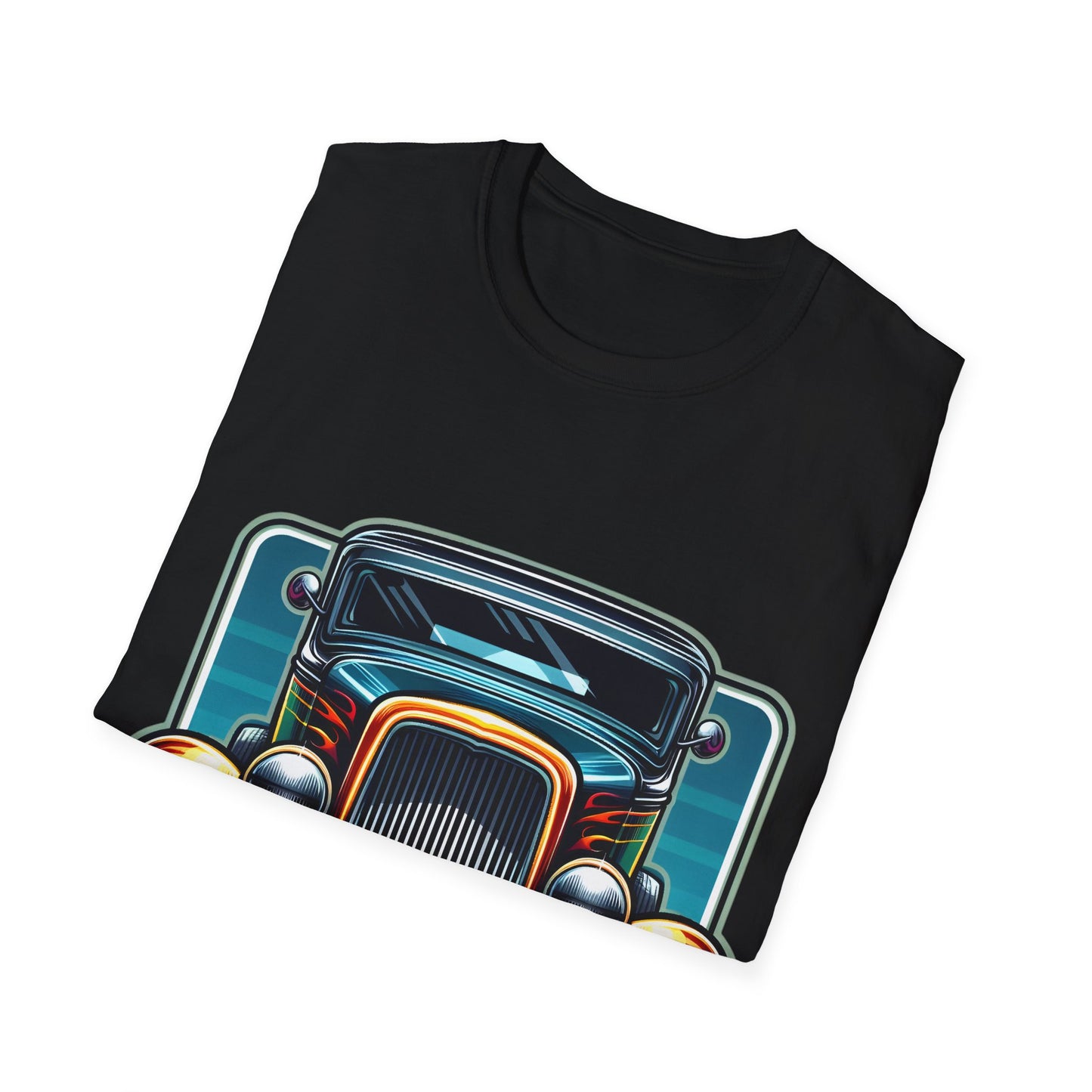 Toon Hot Rod 1 Unisex Softstyle T-Shirt