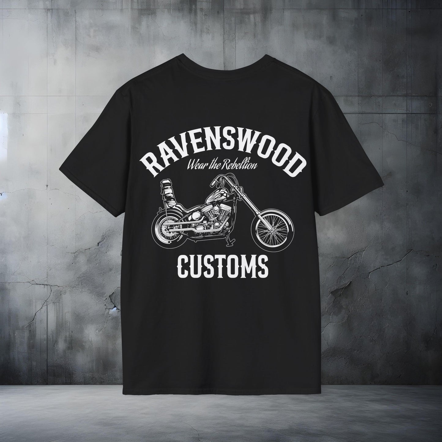 Ravenswood Customs Motorcycle T-Shirt, Unisex Graphic Tee for Bikers, Casual Wear, Gift for Motorcycle Enthusiasts, Skull Tee, Custom [...]