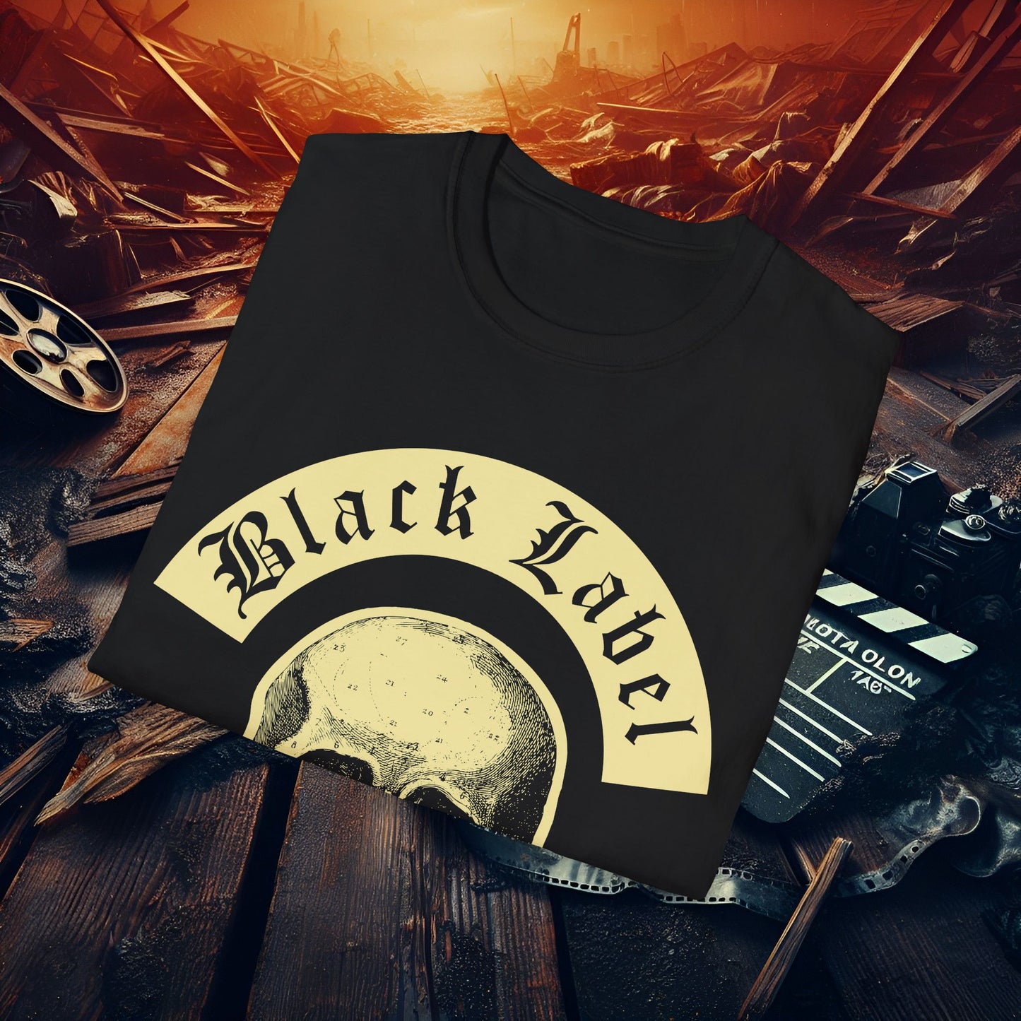 Lord Humungus Vintage Black T-Shirt - Unisex Softstyle Tee for Fans of Retro Film Culture