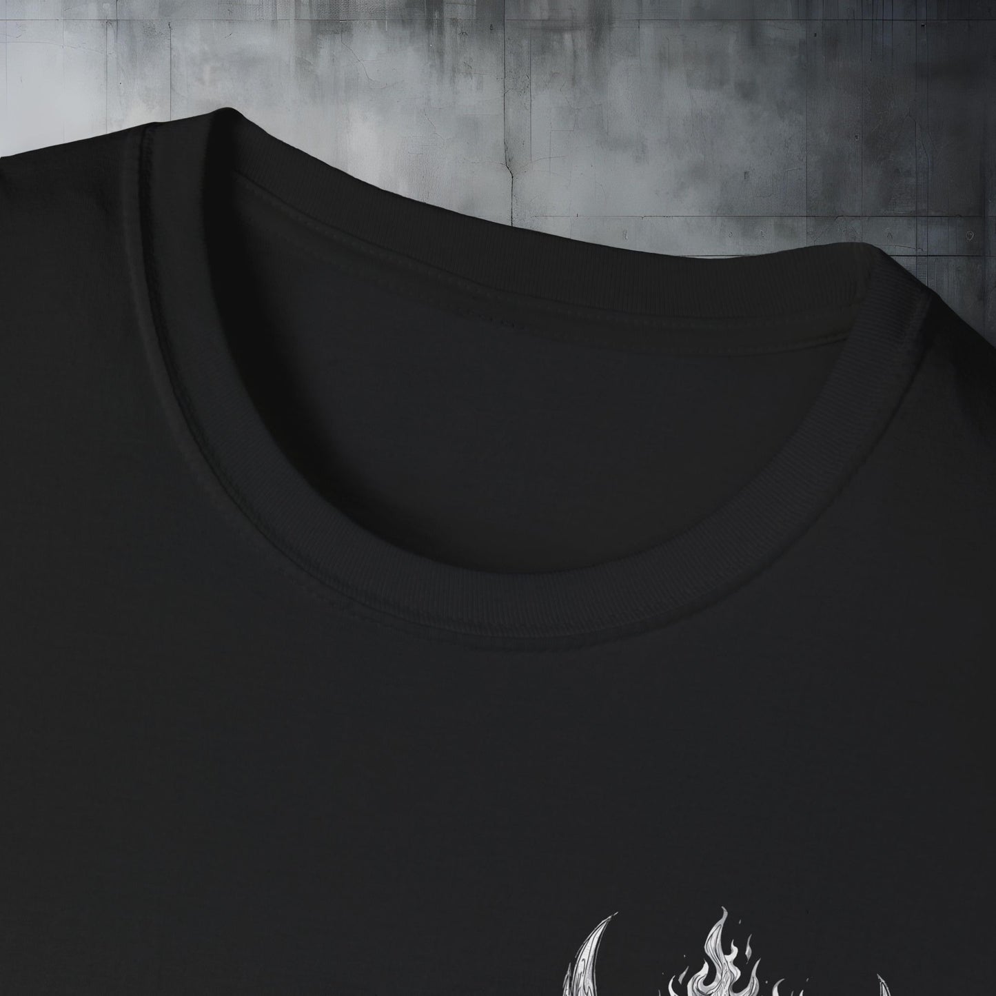 Ravenswood Customs Flaming Skull Wings Graphic T-Shirt