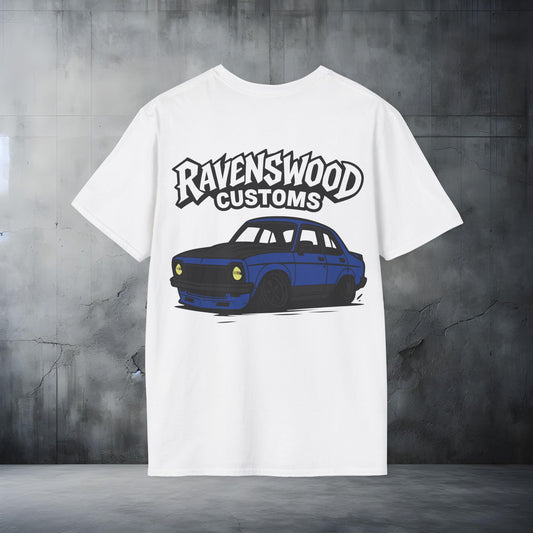 Ravenswood Customs Unisex Softstyle T-Shirt - Blue Torana Design, Cool Graphic Tee