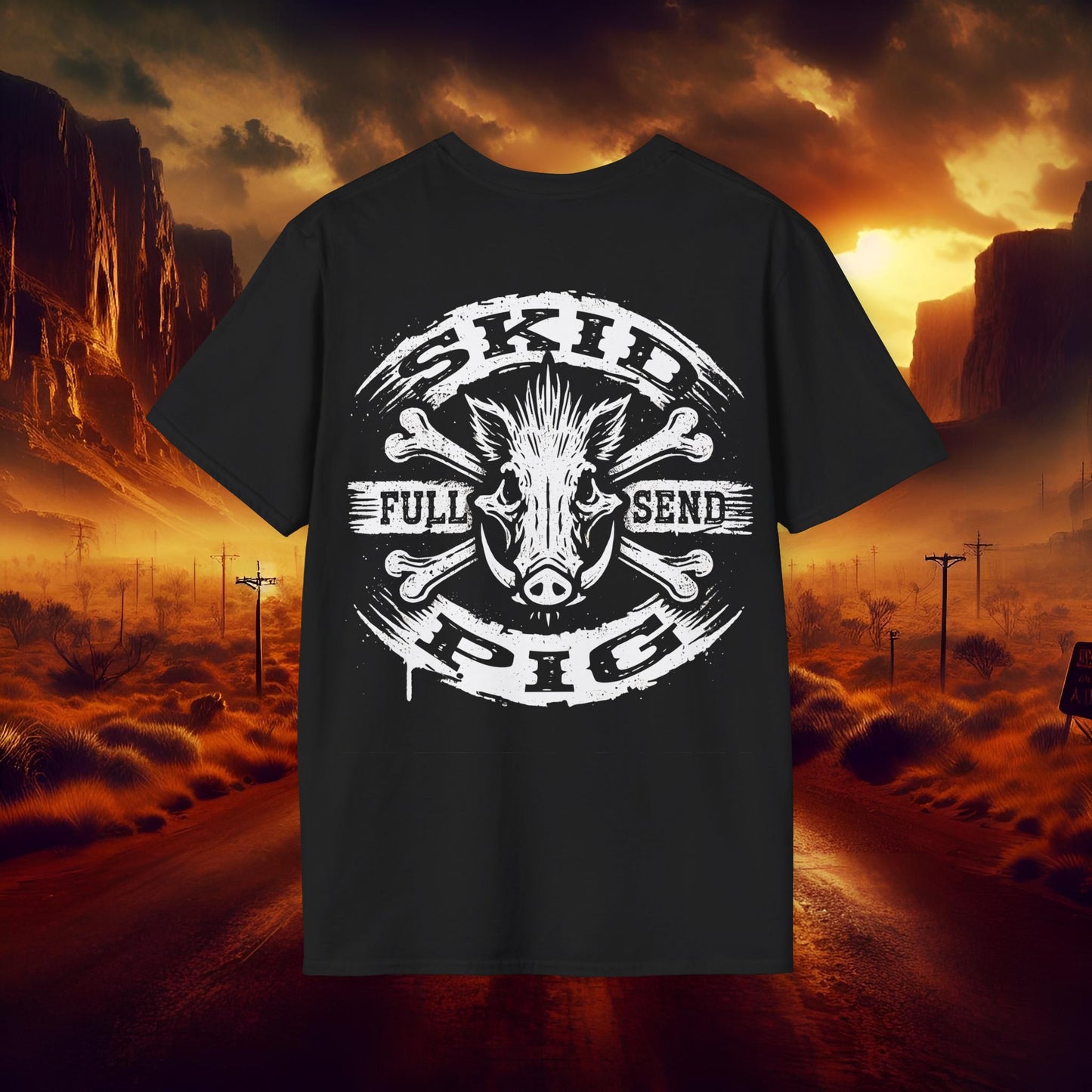 Skid Pig Full Send Unisex Softstyle T-Shirt