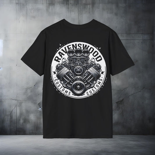Ravenswood Custom Graphic Tee - Unisex Softstyle T-Shirt for Car Enthusiasts