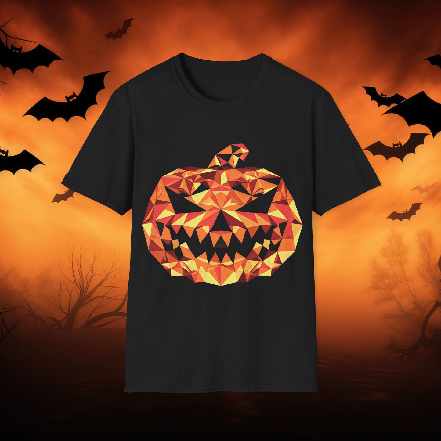 Halloween Pumpkin 02 Unisex T-Shirt, Spooky Tee, Fall Fashion, Halloween Costume, Trick or Treat Shirt, Party Outfit