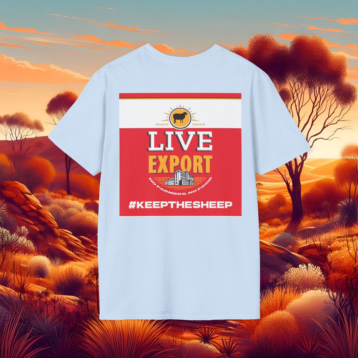 Live Export #keepthesheep Unisex Softstyle T-Shirt - Bold Graphic Tee for Keep the Sheep movement