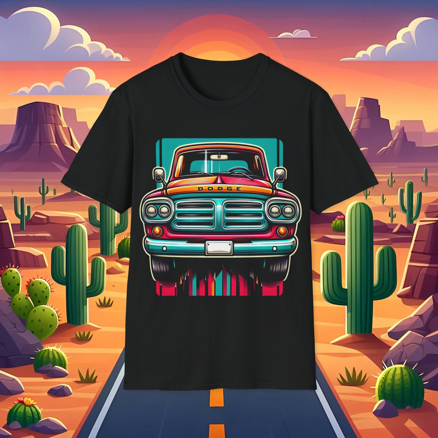 Toon Dodge 1 Unisex Softstyle T-Shirt