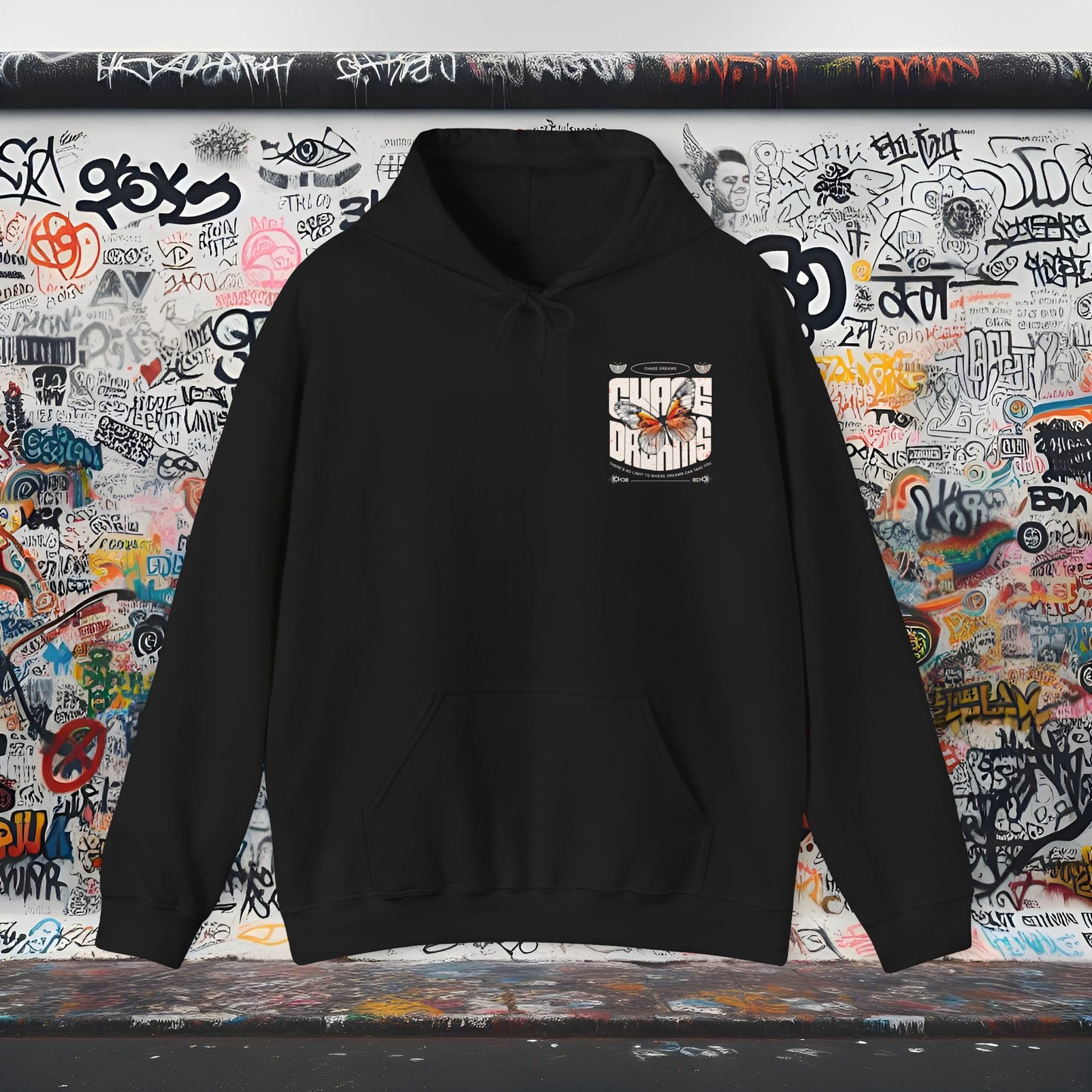 Chase Dreams Hoodie | Unisex Heavy Blend™ Sweatshirt, Inspiring Gift for Dreamers, Cozy Layer for All Seasons, Unique Graphic Design