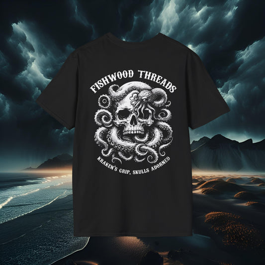 Fishwood Threads Kraken Skulls 1 Unisex Softstyle T-Shirt