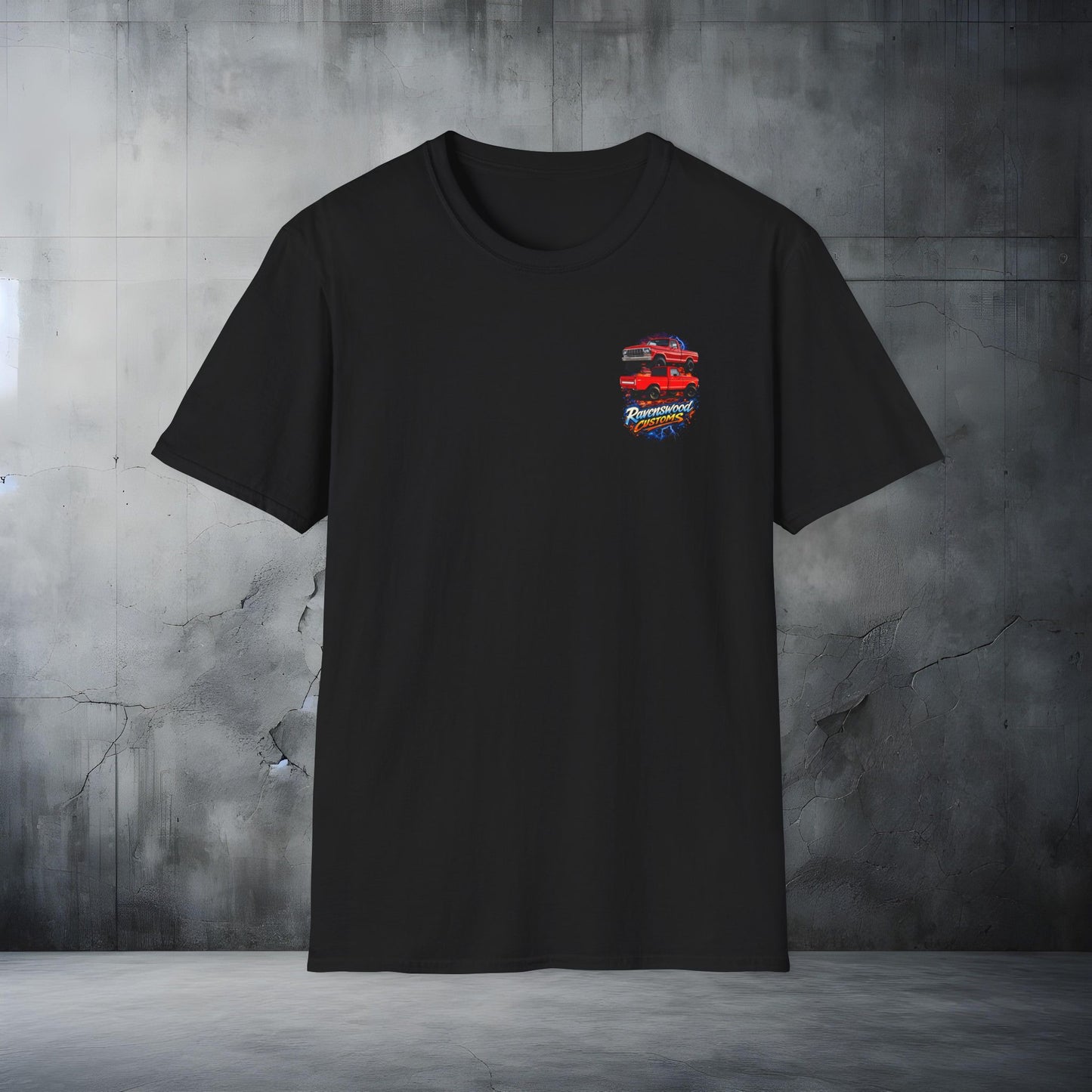 Ravenswood Customs Ford F-Truck Classic Car Stack T-Shirt Vintage Muscle Car Graphic