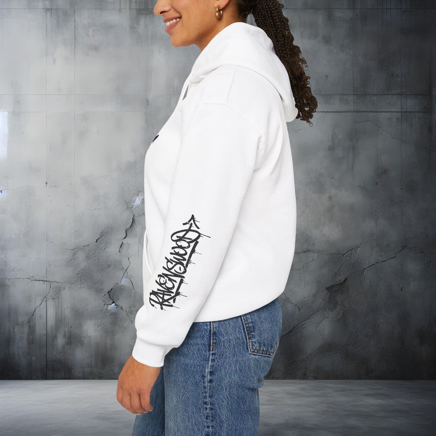 Ravenswood Graffiti Tag Hoodie Urban Streetwear Hoodie