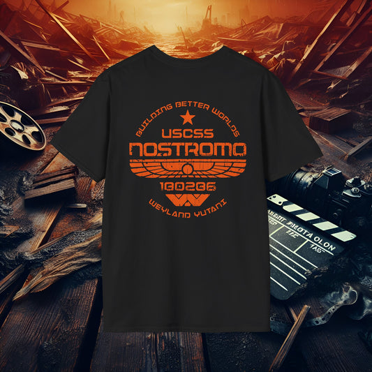 USCSS Nostromo Building Better Worlds Unisex Softstyle T-Shirt