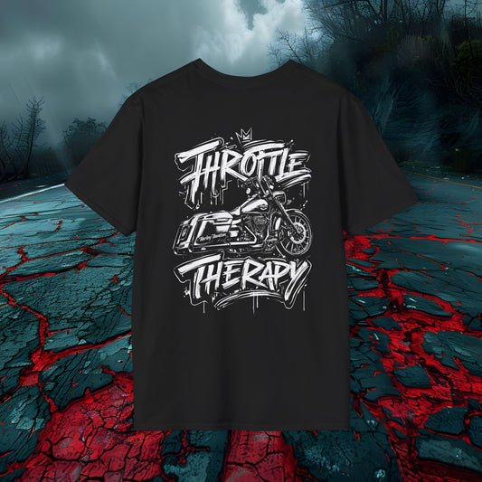 Throttle Therapy Motorcycle T-Shirt Graphic Tee