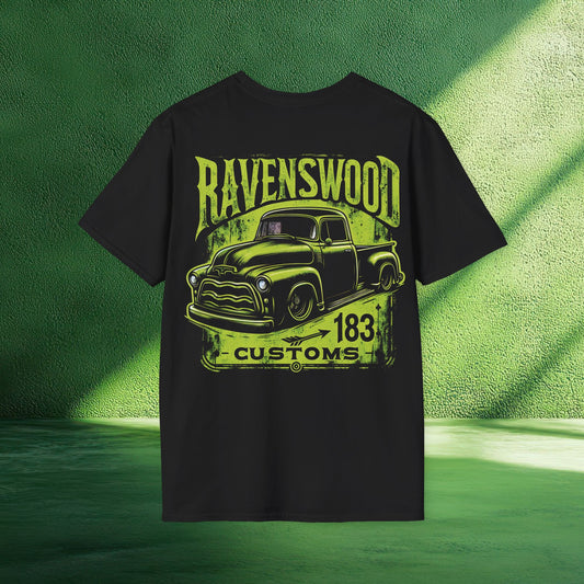 Ravenswood Customs Classic Green Apache 2 T-Shirt, Vintage Auto Tee, Unisex Graphic Shirt