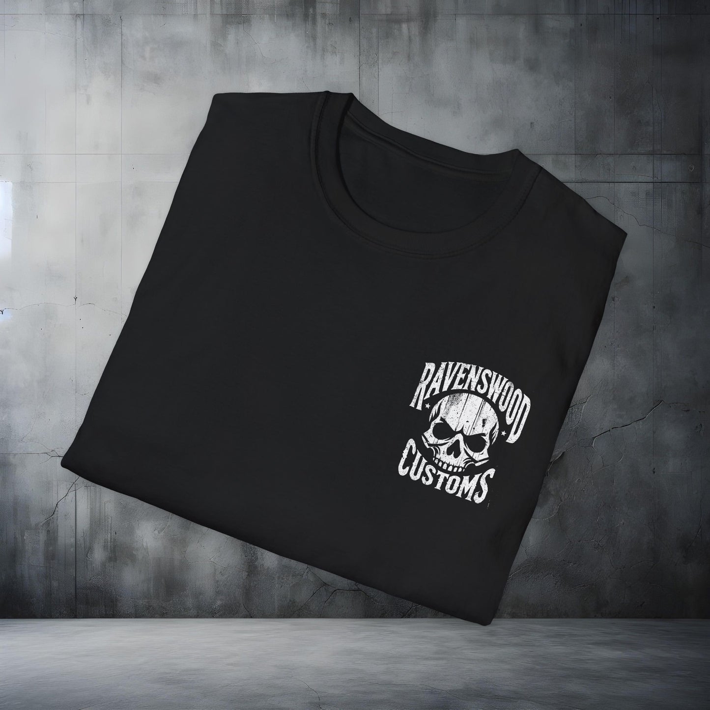 Ravenswood Customs Skull Logo Unisex Softstyle T-Shirt