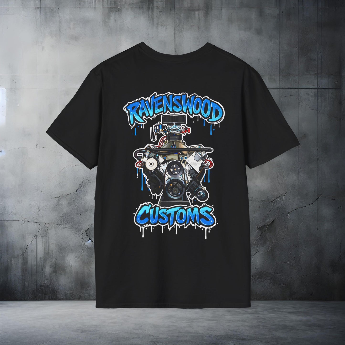 Ravenswood Customs 385ci Holden V8 Engine Graphic T-Shirt