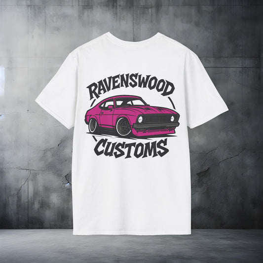 Ravenswood Customs Unisex Softstyle T-Shirt - Pink Coupe Design, Cool Graphic Tee