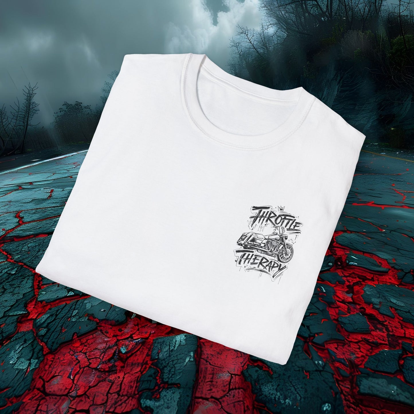 Throttle Therapy Motorcycle T-Shirt Graphic Tee