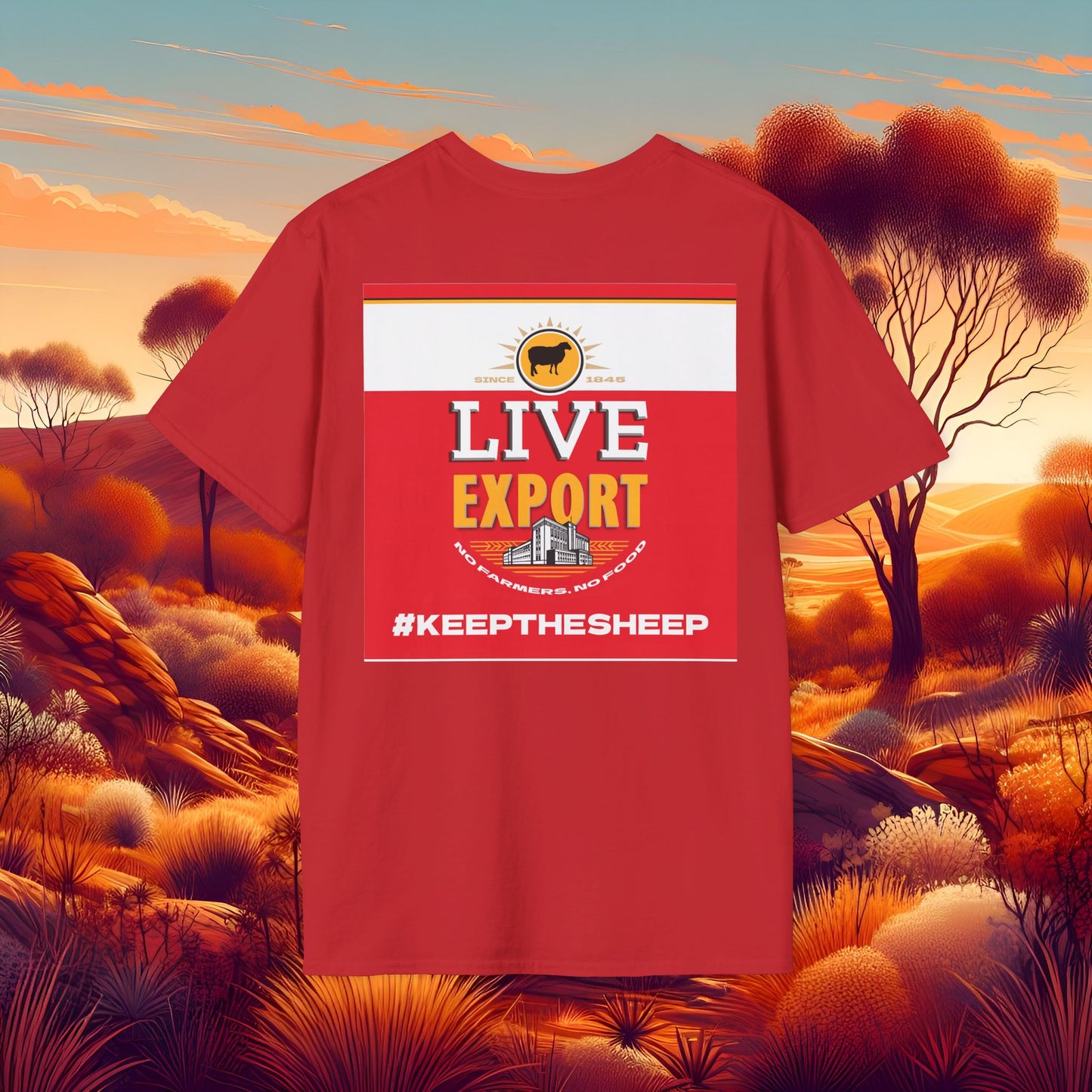 Live Export #keepthesheep Unisex Softstyle T-Shirt - Bold Graphic Tee for Keep the Sheep movement