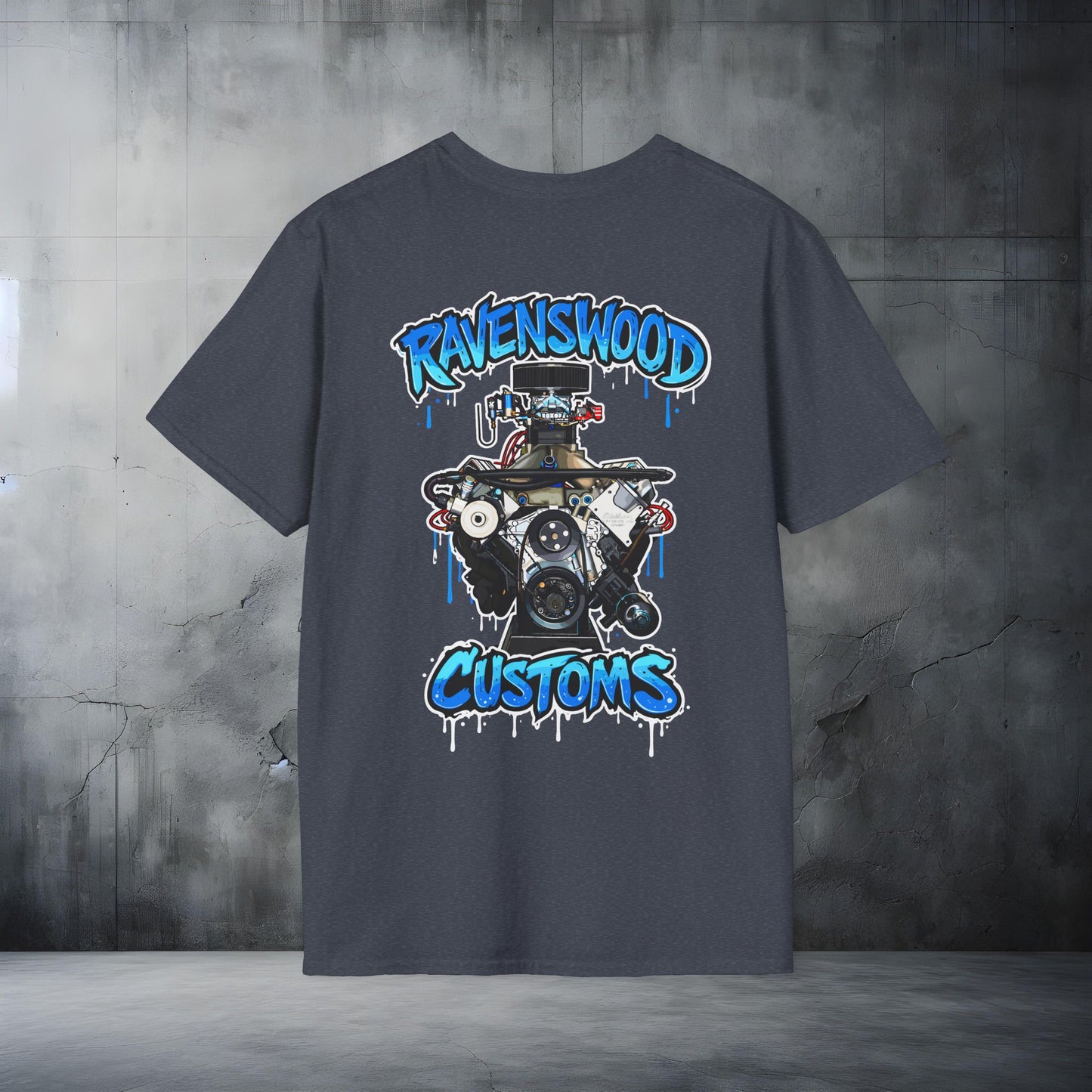 Ravenswood Customs 385ci Holden V8 Engine Graphic T-Shirt