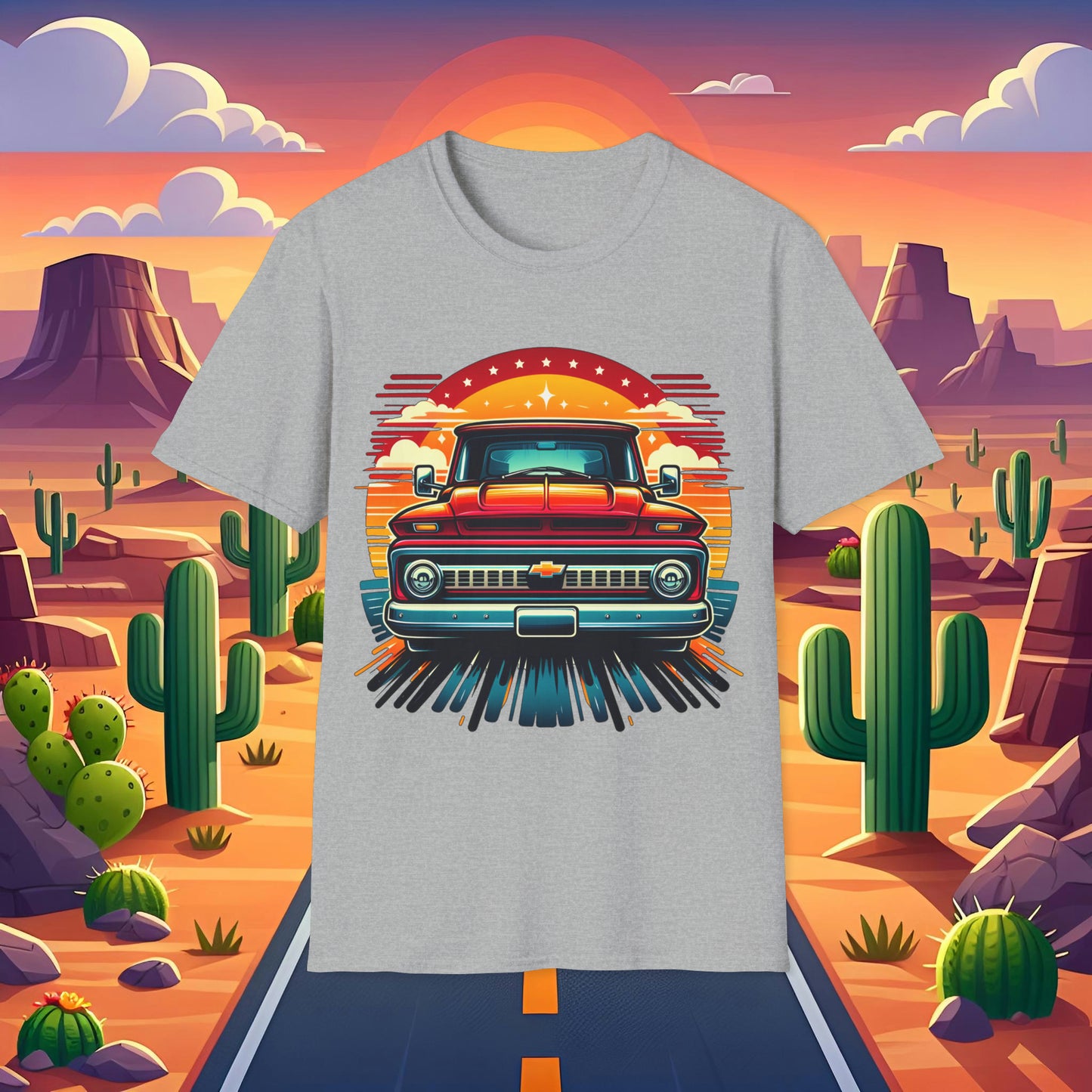 Toon Chevy 1 Unisex Softstyle T-Shirt