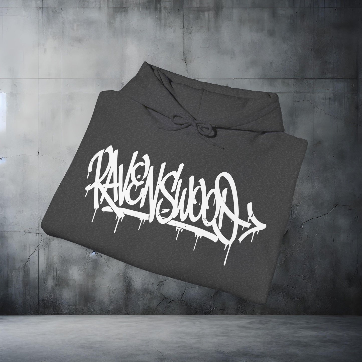 Ravenswood Graffiti Tag Hoodie Urban Streetwear Hoodie