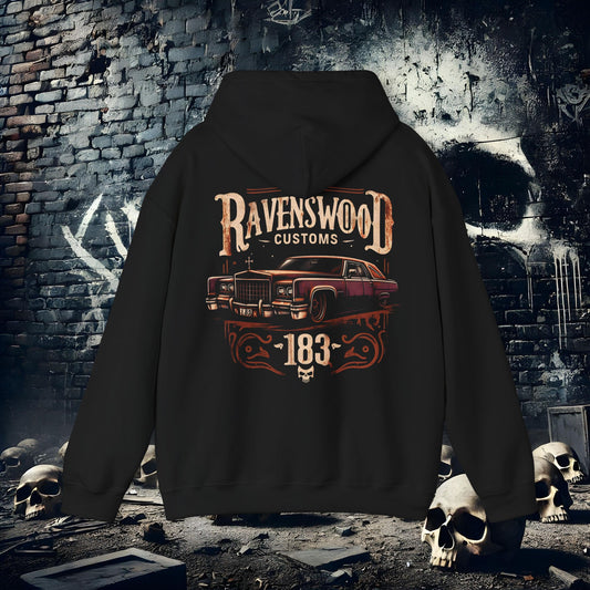 Ravenswood Customs Vintage Caddy, Unisex Hooded Sweatshirt