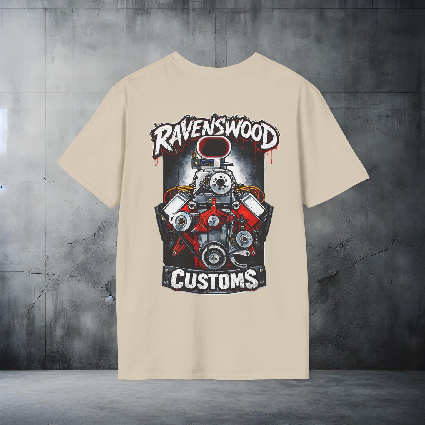Ravenswood Customs Blown 354 Hemi Engine Graphic T-Shirt