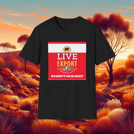 Live Export Keep the Sheep Unisex Softstyle T-Shirt