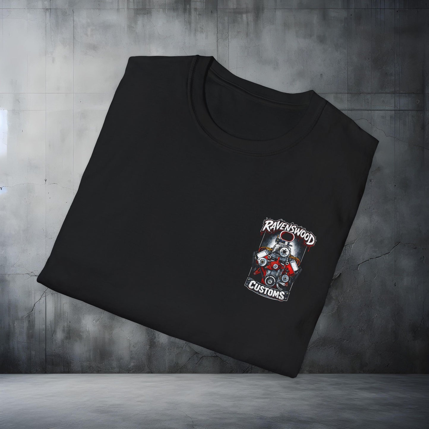 Ravenswood Customs Blown 354 Hemi Engine Graphic T-Shirt