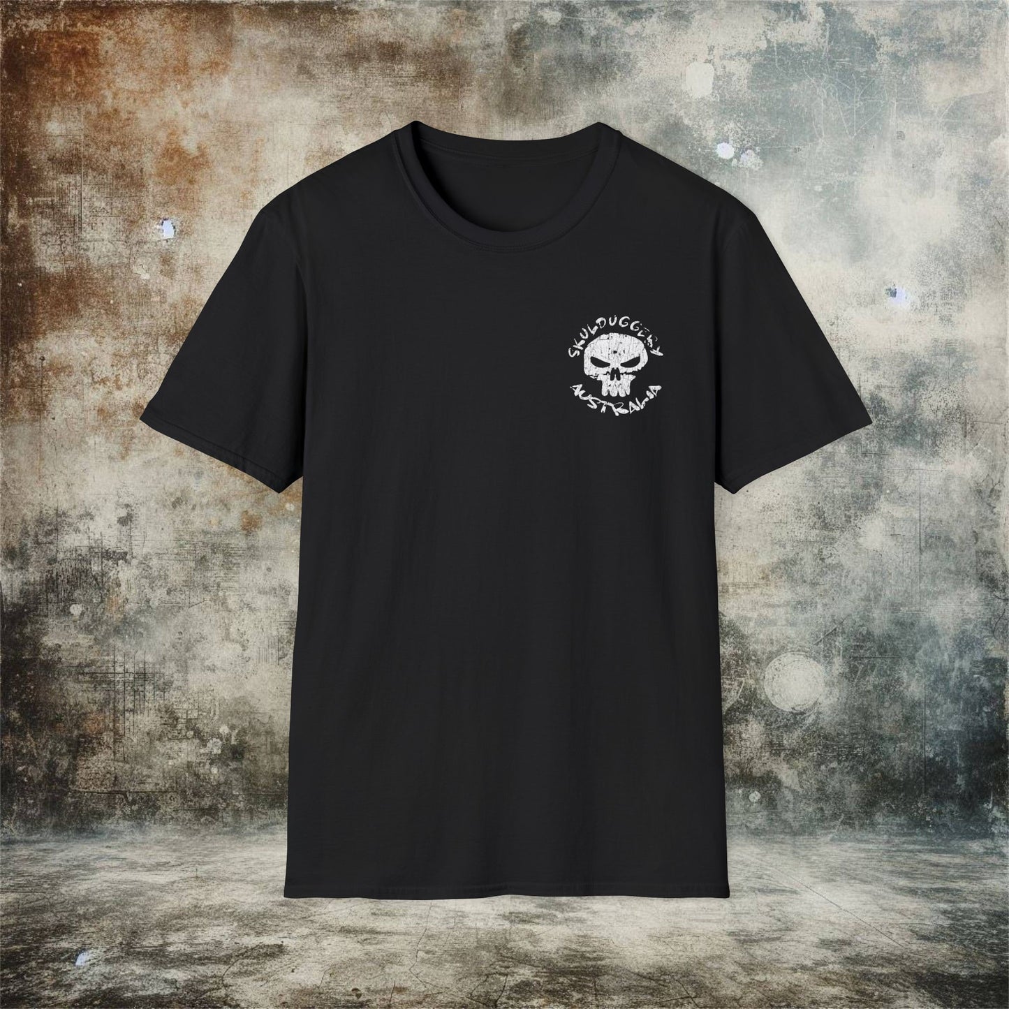 Worn Skulduggery Australia Graphic T-Shirt | Unisex Softstyle Tee for Casual Wear