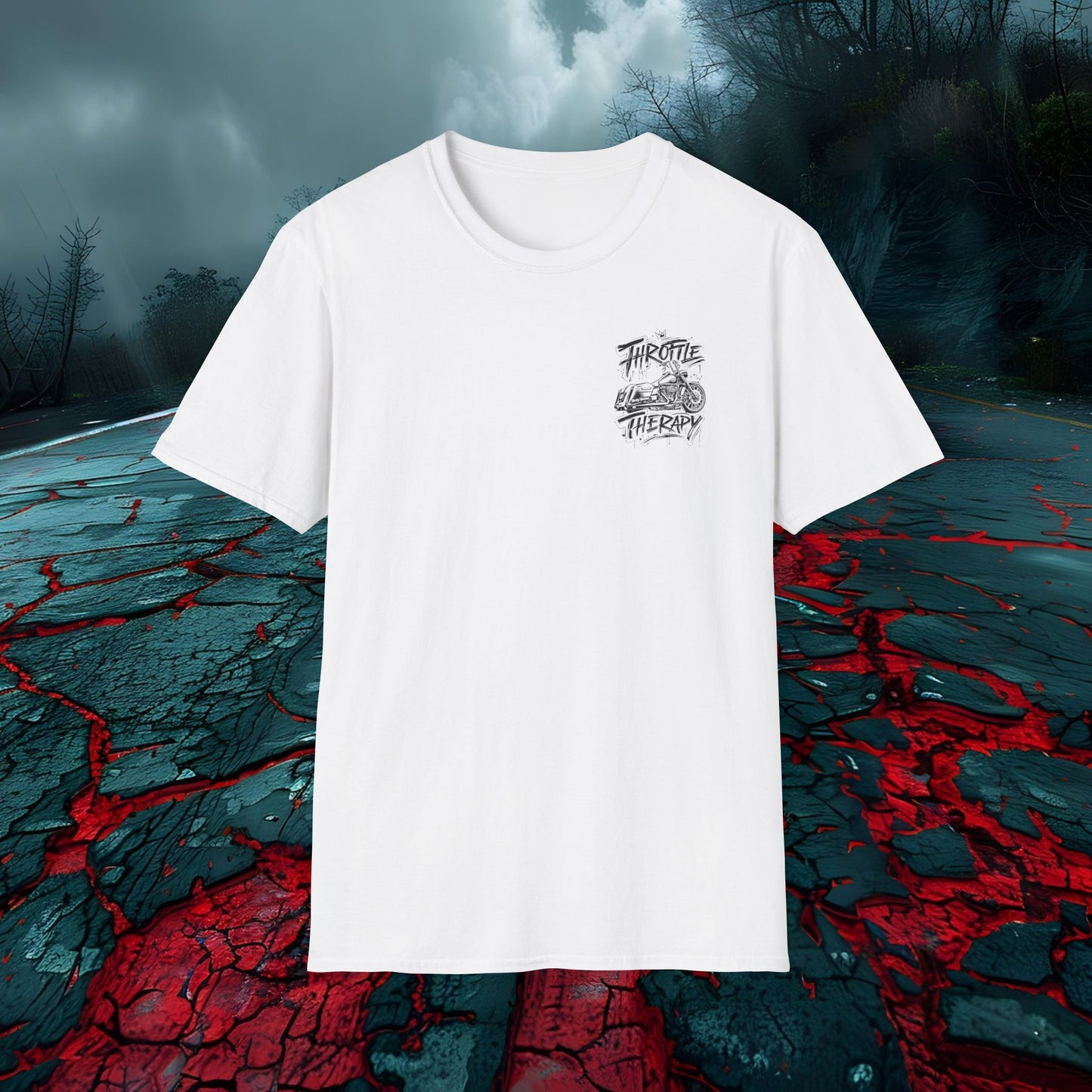 Throttle Therapy Motorcycle T-Shirt Graphic Tee