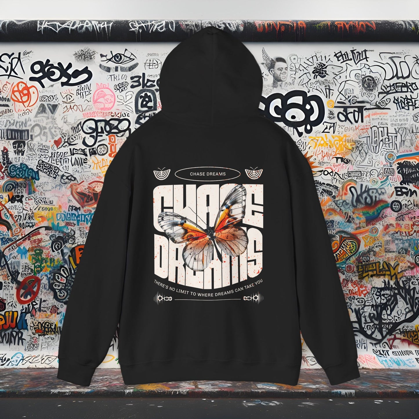 Chase Dreams Hoodie | Unisex Heavy Blend™ Sweatshirt, Inspiring Gift for Dreamers, Cozy Layer for All Seasons, Unique Graphic Design
