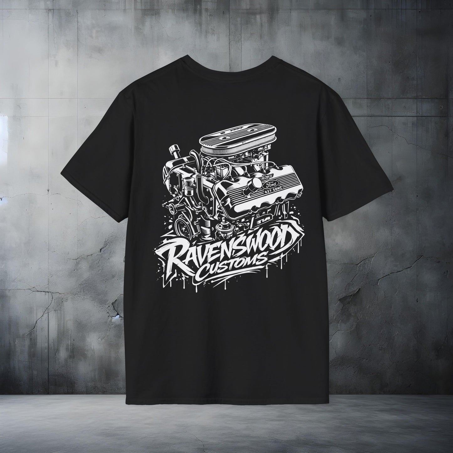 Ravenswood Customs Ford 427 Cammer V8 Engine T-Shirt