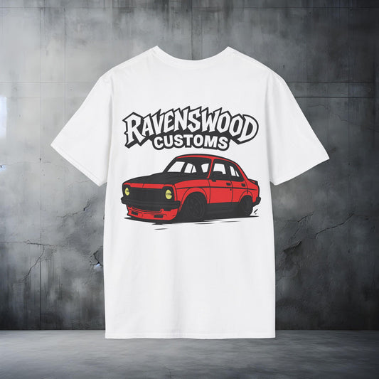 Ravenswood Customs Unisex Softstyle T-Shirt - Red Torana Design, Cool Graphic Tee